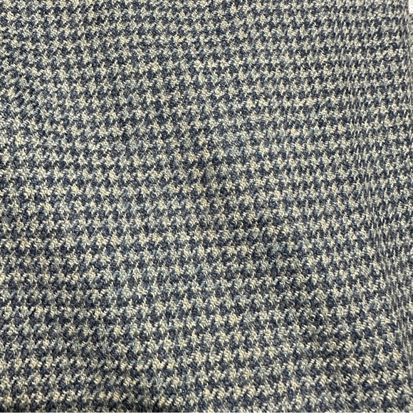 Talbots size 2 petite 100% wool blue/green check trousers, fully lined, cuffed - Picture 8 of 8